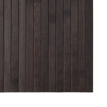 vidaXL Tapis rectangulaire Marron foncé 60x500 cm Bambou