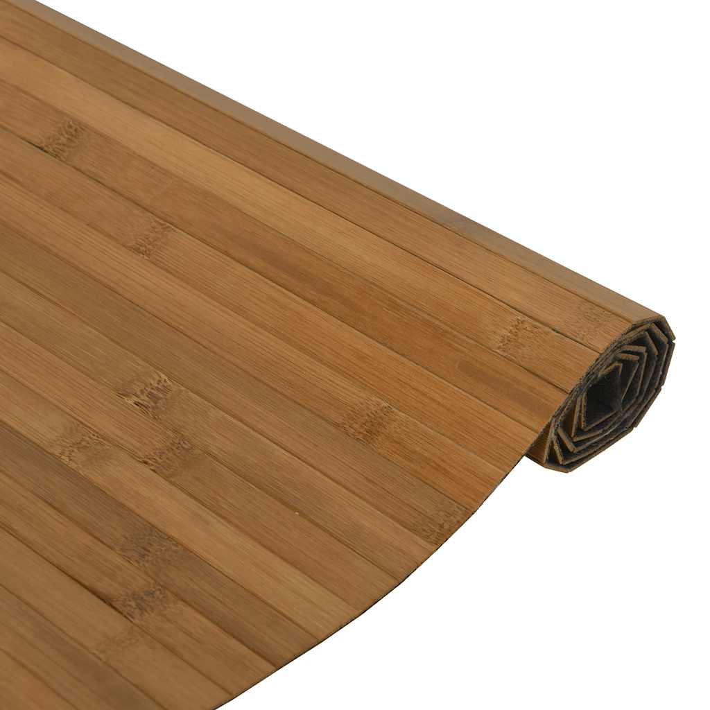 vidaXL Teppich Rechteckig Braun 70x100 cm Bambus