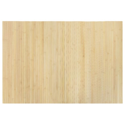 vidaXL Teppich Rechteckig Hell Natur 70x100 cm Bambus