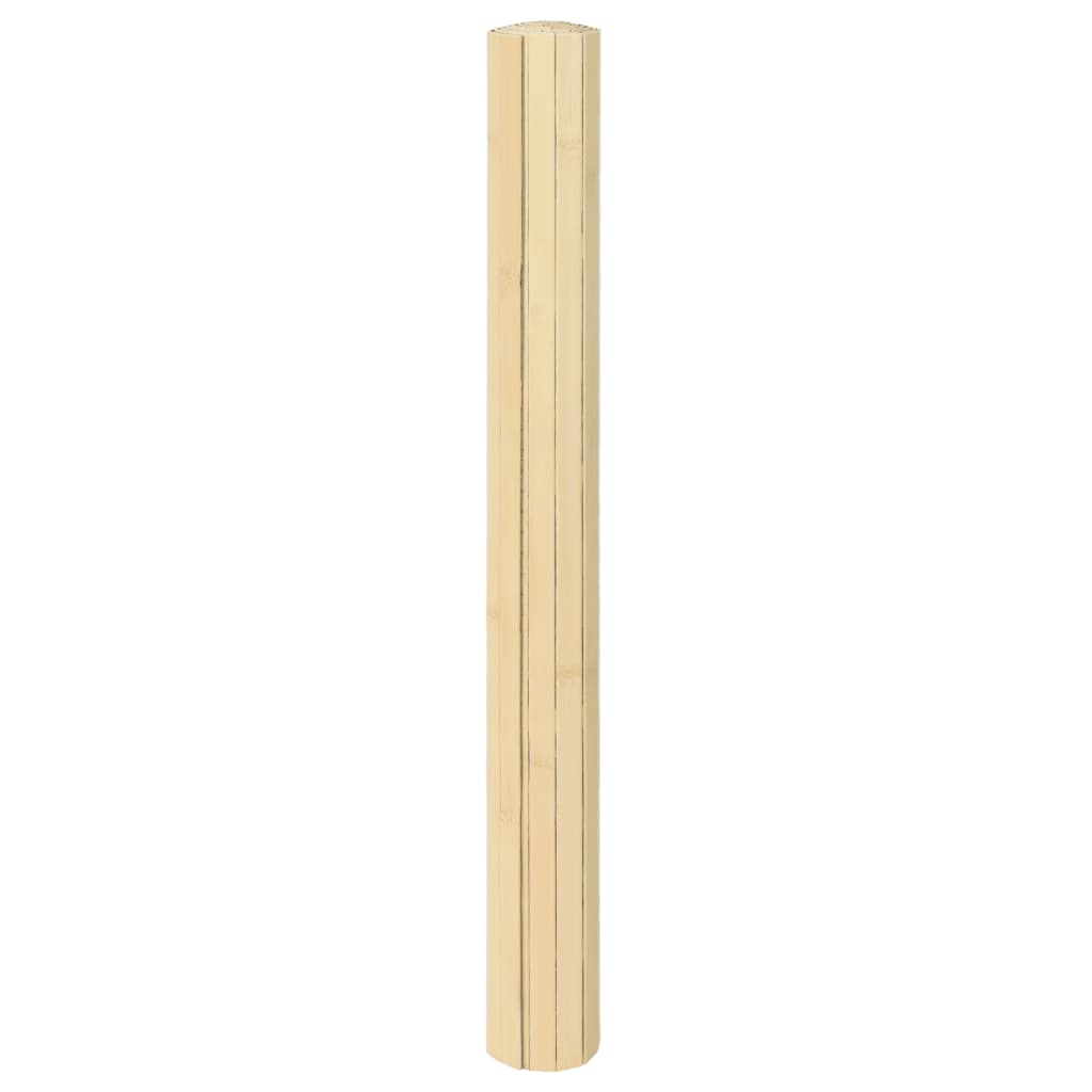 vidaXL Teppich Rechteckig Hell Natur 70x100 cm Bambus