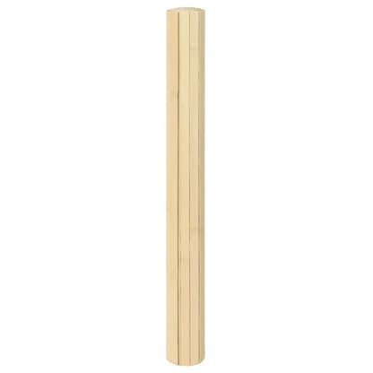 vidaXL Teppich Rechteckig Hell Natur 70x100 cm Bambus