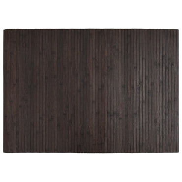 vidaXL Teppich Rechteckig Dunkelbraun 70x100 cm Bambus