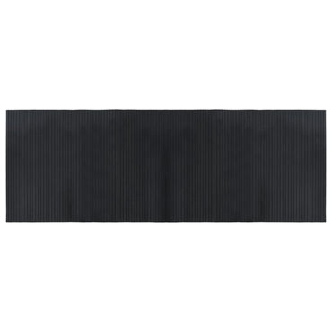 vidaXL Teppich Rechteckig Schwarz 70x200 cm Bambus