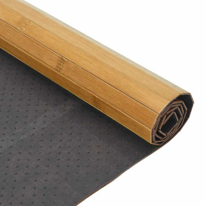 vidaXL Teppich Rechteckig Natur 70x200 cm Bambus