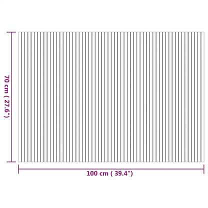 vidaXL Teppich Rechteckig Natur 70x200 cm Bambus