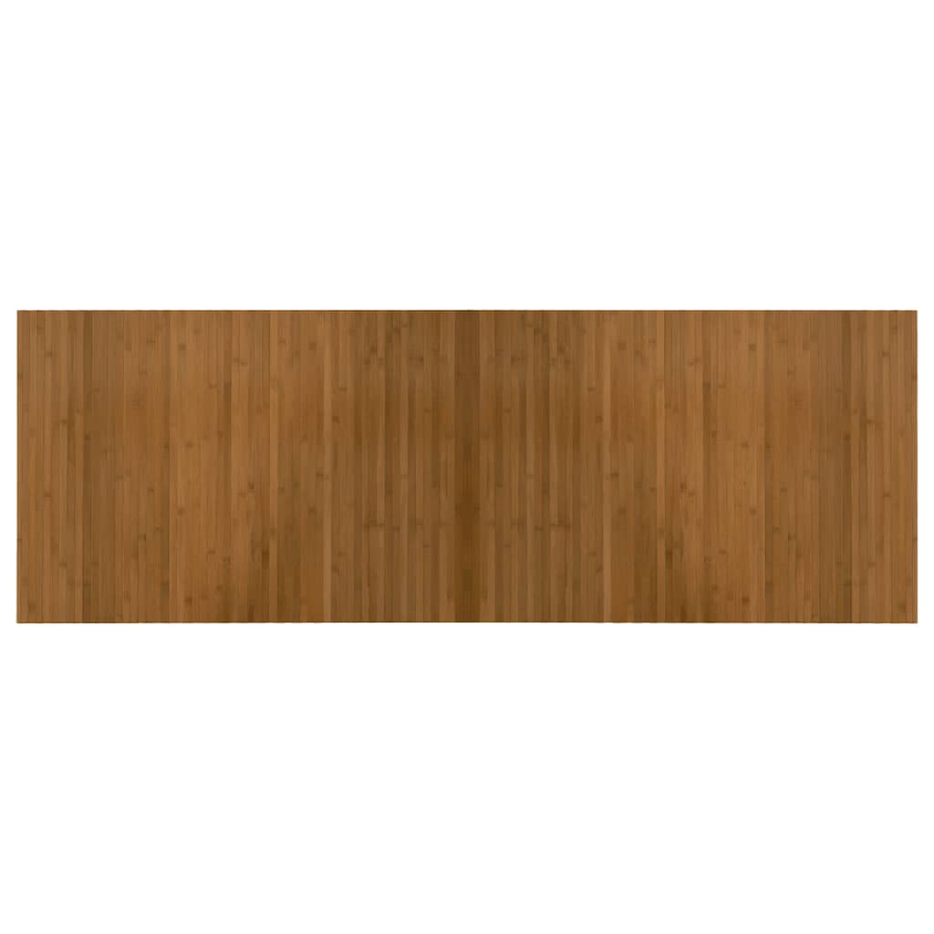 vidaXL Teppich Rechteckig Braun 70x200 cm Bambus