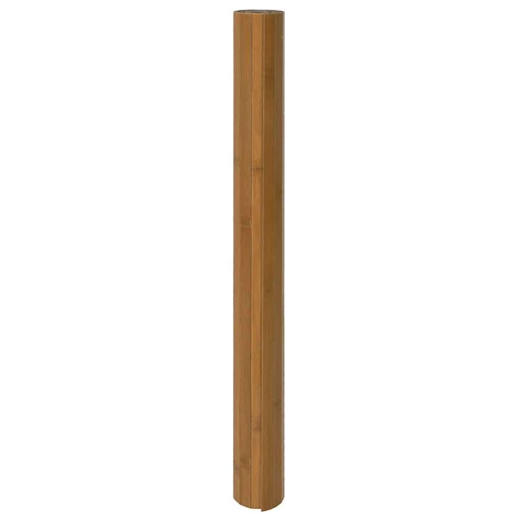 vidaXL Teppich Rechteckig Braun 70x200 cm Bambus