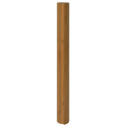 vidaXL Teppich Rechteckig Braun 70x200 cm Bambus