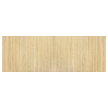 vidaXL Teppich Rechteckig Hell Natur 70x200 cm Bambus