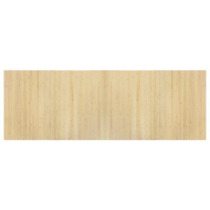 vidaXL Teppich Rechteckig Hell Natur 70x200 cm Bambus