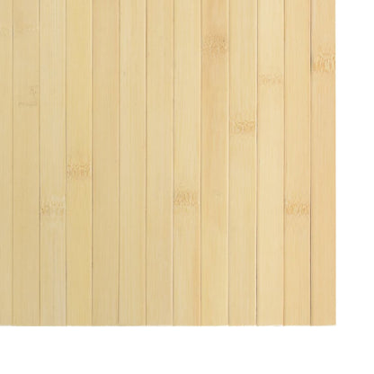 vidaXL Teppich Rechteckig Hell Natur 70x200 cm Bambus