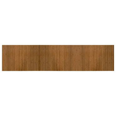 vidaXL Tapis rectangulaire Marron 70x300 cm Bambou