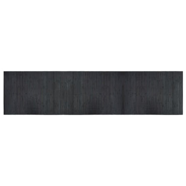 vidaXL Teppich Rechteckig Grau 70x300 cm Bambus