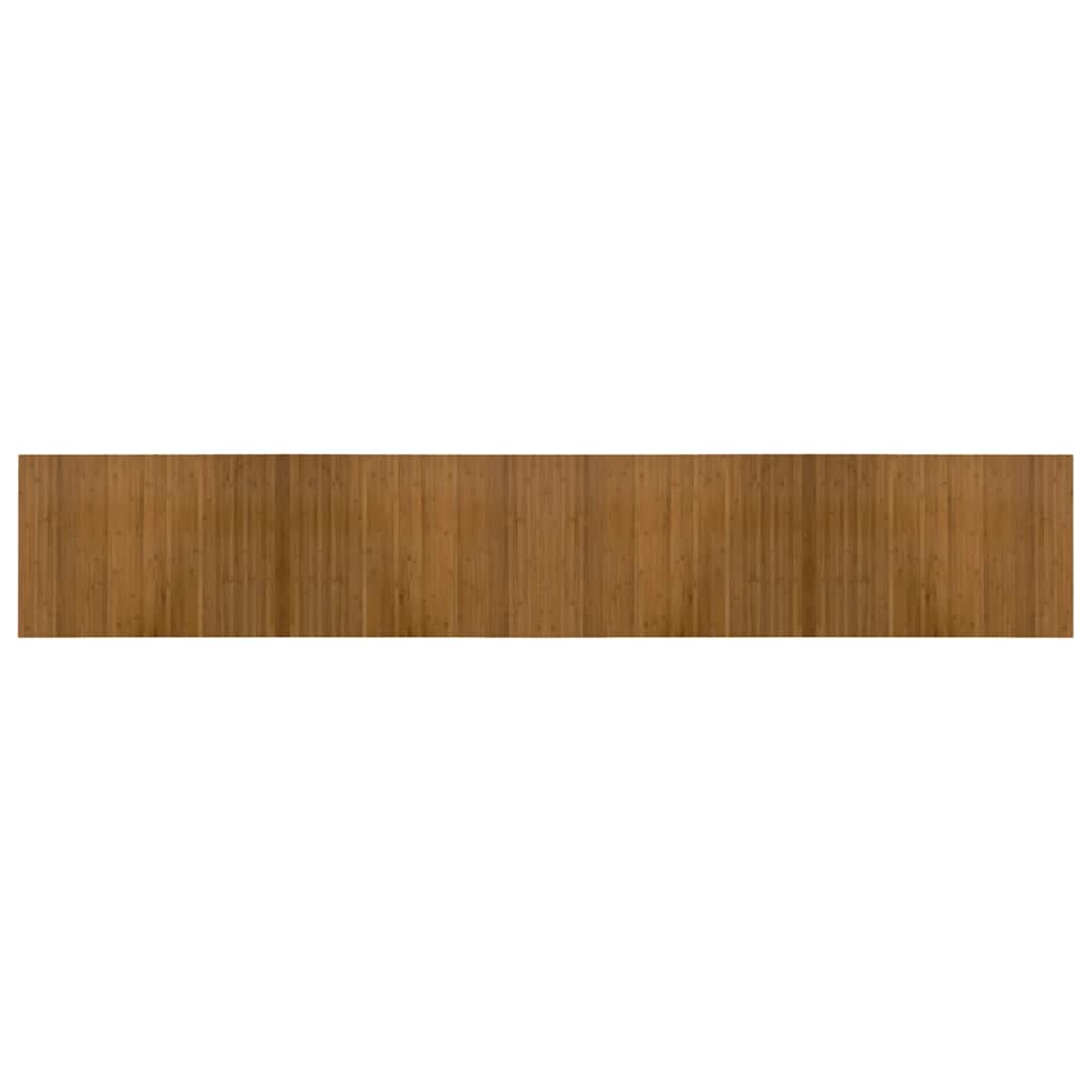 vidaXL Teppich Rechteckig Braun 70x400 cm Bambus