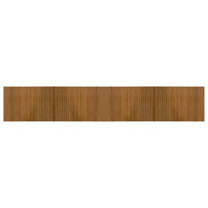 vidaXL Teppich Rechteckig Braun 70x400 cm Bambus