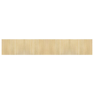 vidaXL Tapis Rectangulaire Nature Clair 70x400 cm Bambou