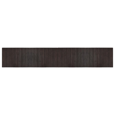 vidaXL Teppich Rechteckig Dunkelbraun 70x400 cm Bambus