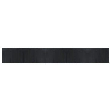 vidaXL Teppich Rechteckig Schwarz 70x500 cm Bambus