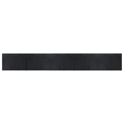 vidaXL Teppich Rechteckig Schwarz 70x500 cm Bambus