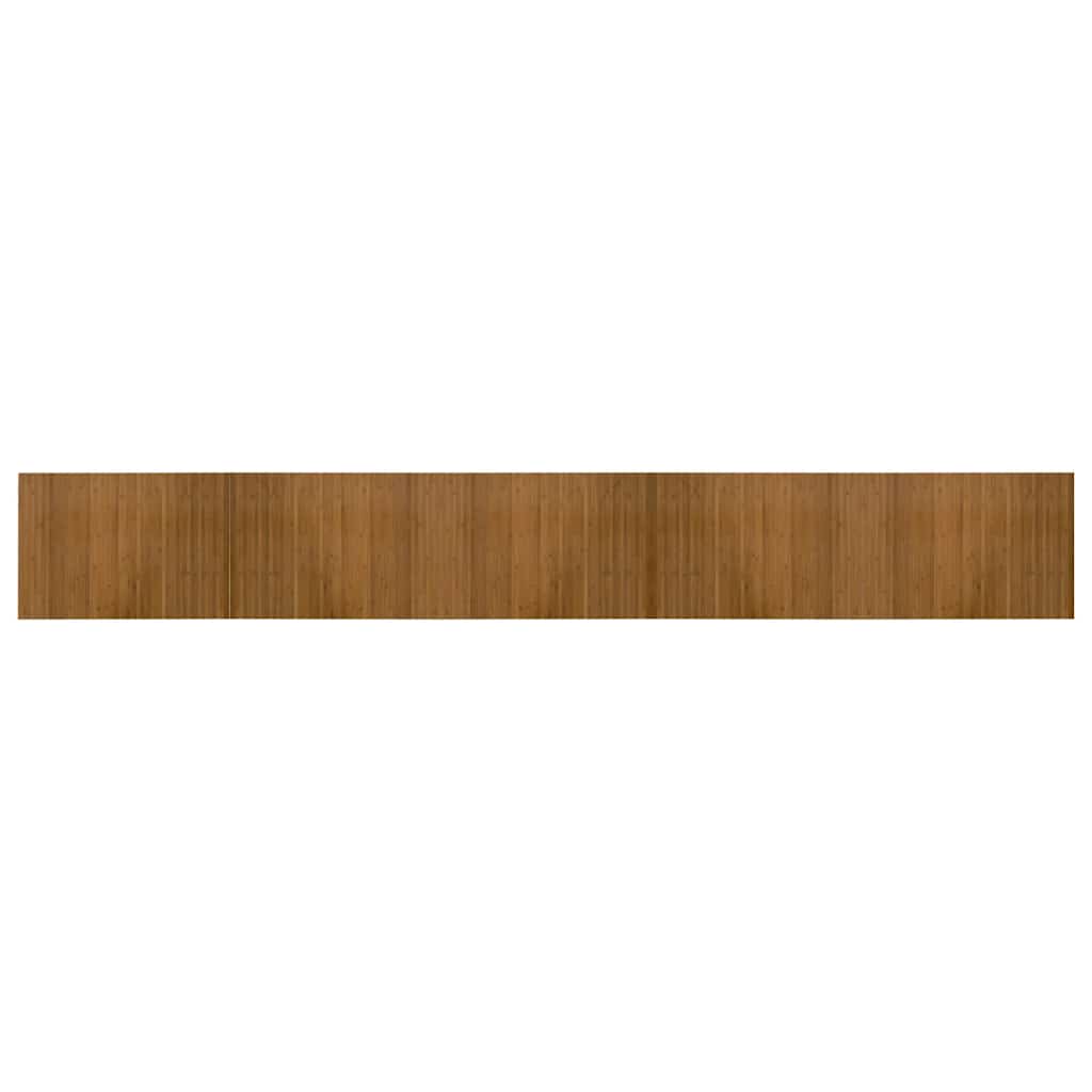 vidaXL Teppich Rechteckig Braun 70x500 cm Bambus