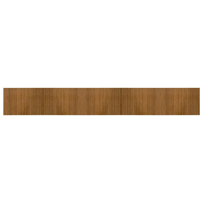 vidaXL Teppich Rechteckig Braun 70x500 cm Bambus
