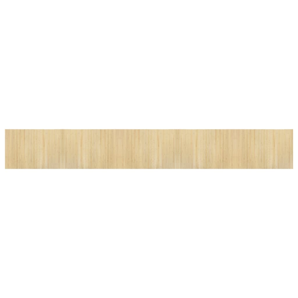 vidaXL Tapis Rectangulaire Nature Clair 70x500 cm Bambou