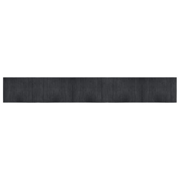 vidaXL Teppich Rechteckig Grau 70x500 cm Bambus