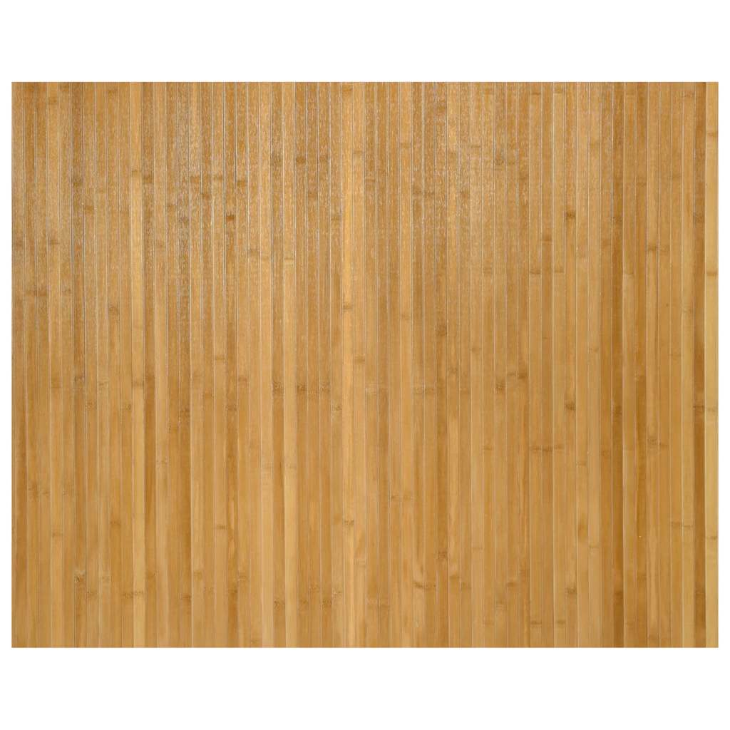 vidaXL Teppich Rechteckig Natur 80x100 cm Bambus