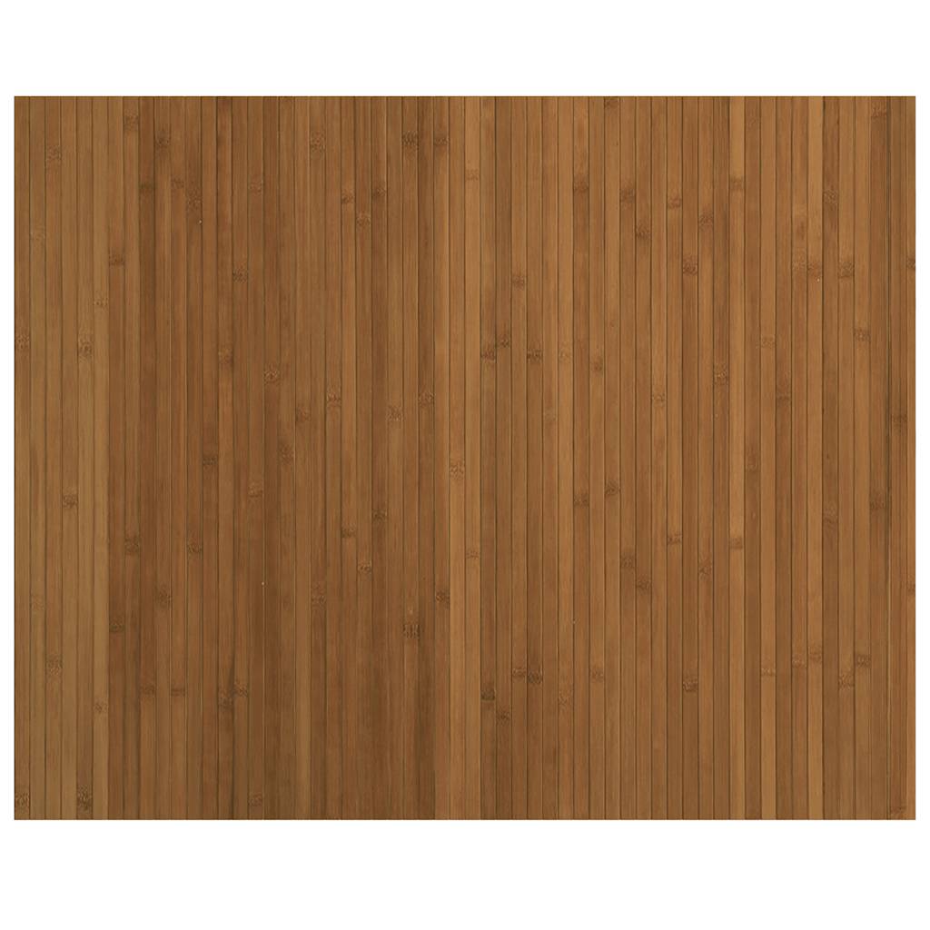 vidaXL Teppich Rechteckig Braun 80x100 cm Bambus
