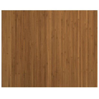 vidaXL Teppich Rechteckig Braun 80x100 cm Bambus