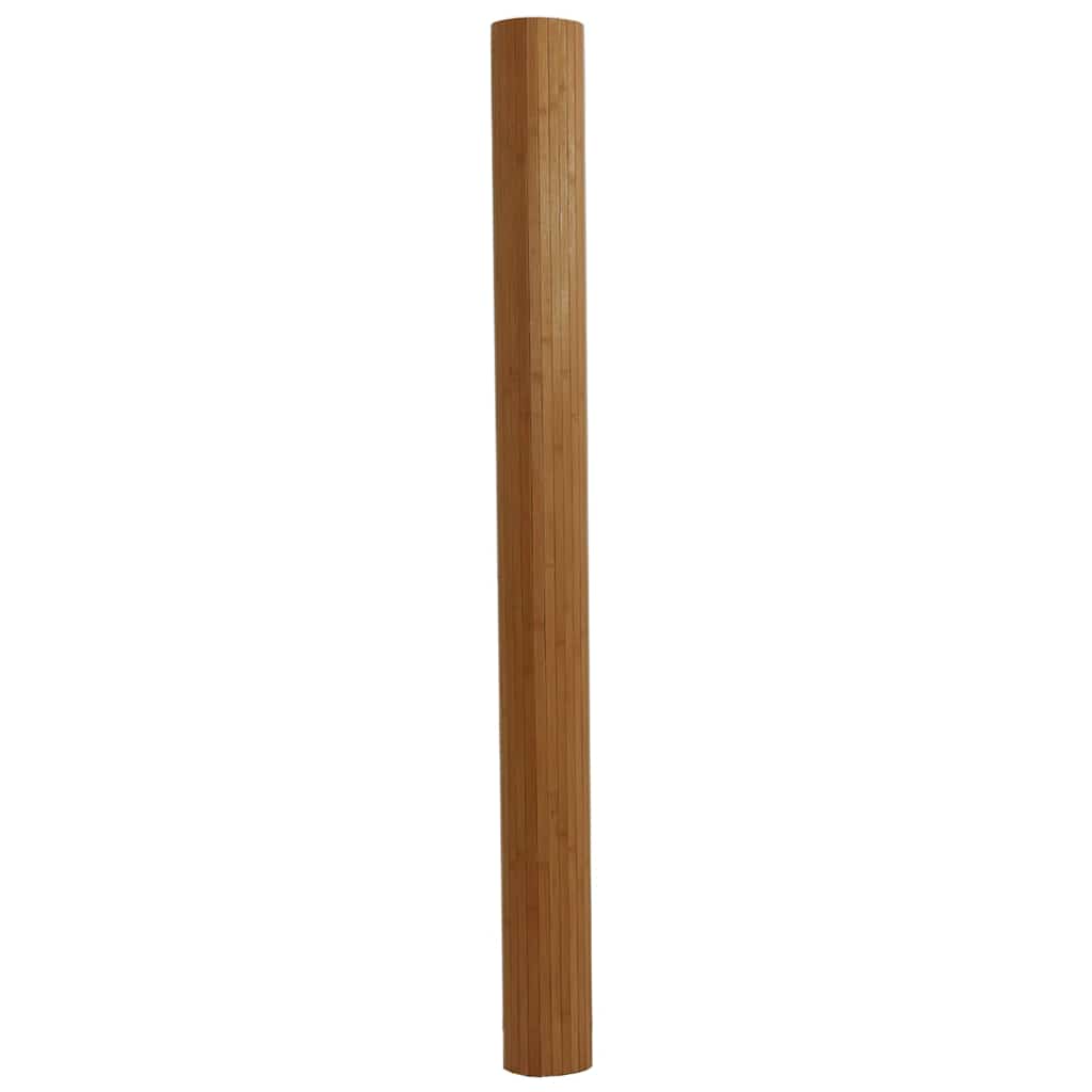 vidaXL Teppich Rechteckig Braun 80x100 cm Bambus