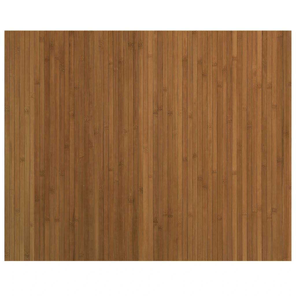vidaXL Teppich Rechteckig Braun 80x100 cm Bambus