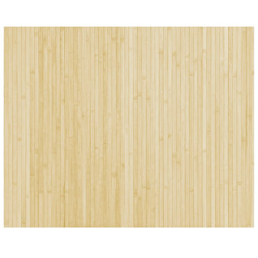 vidaXL Tapis rectangulaire clair nature 80x100 cm bambou