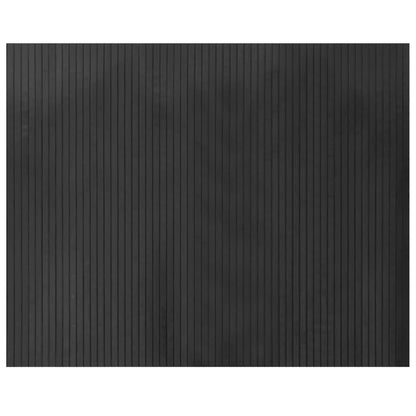 vidaXL Tapis rectangulaire gris 80x100 cm Bambou