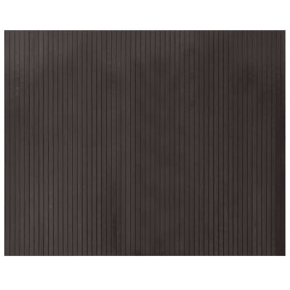 vidaXL Tapis rectangulaire Marron foncé 80x100 cm Bambou