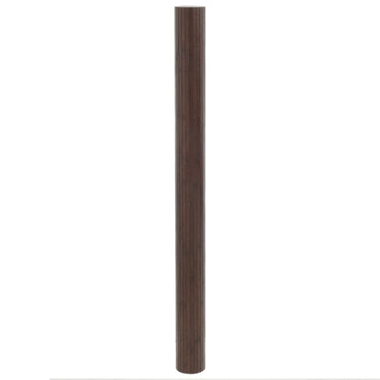 vidaXL Tapis rectangulaire Marron foncé 80x100 cm Bambou