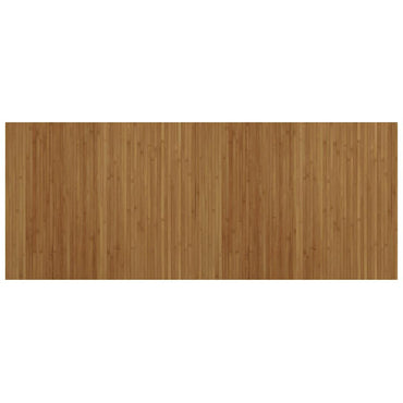 vidaXL Teppich Rechteckig Braun 80x200 cm Bambus