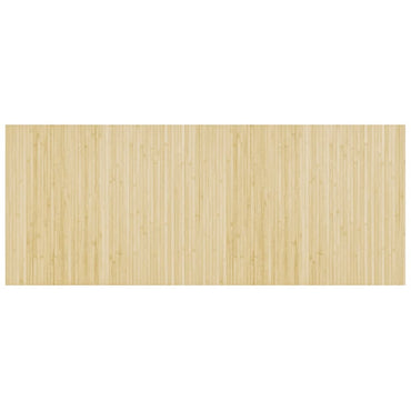 vidaXL Tapis rectangulaire clair naturel 80x200 cm Bambou