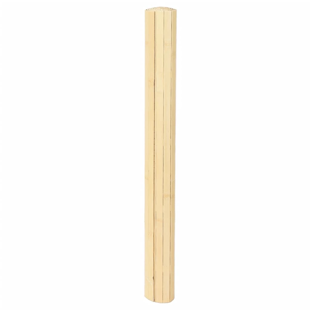 vidaXL Tapis rectangulaire clair naturel 80x200 cm Bambou
