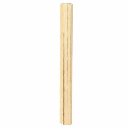 vidaXL Tapis rectangulaire clair naturel 80x200 cm Bambou
