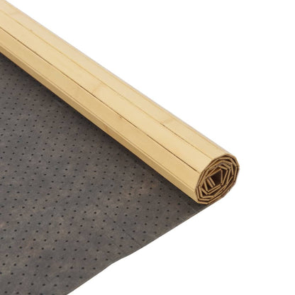 vidaXL Tapis rectangulaire clair naturel 80x200 cm Bambou