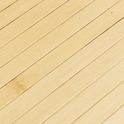 vidaXL Tapis rectangulaire clair naturel 80x200 cm Bambou