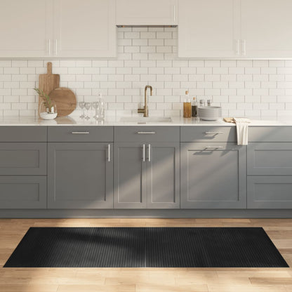 vidaXL Tapis rectangulaire gris 80x200 cm Bambou