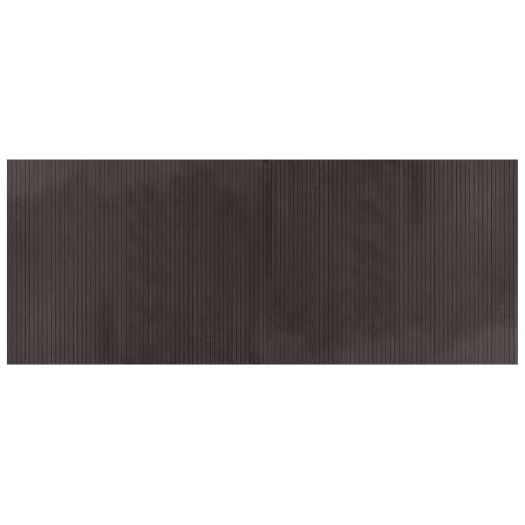 vidaXL Tapis rectangulaire Marron foncé 80x200 cm Bambou