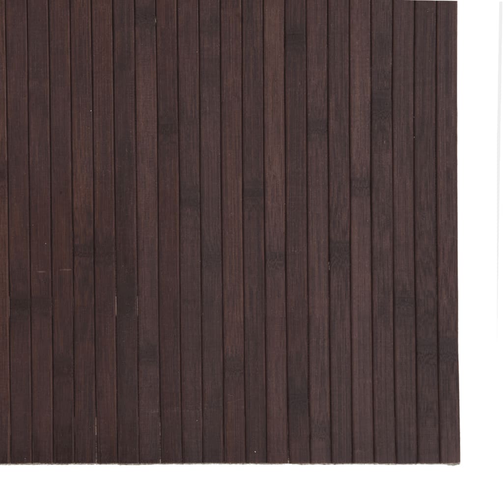 vidaXL Tapis rectangulaire Marron foncé 80x200 cm Bambou
