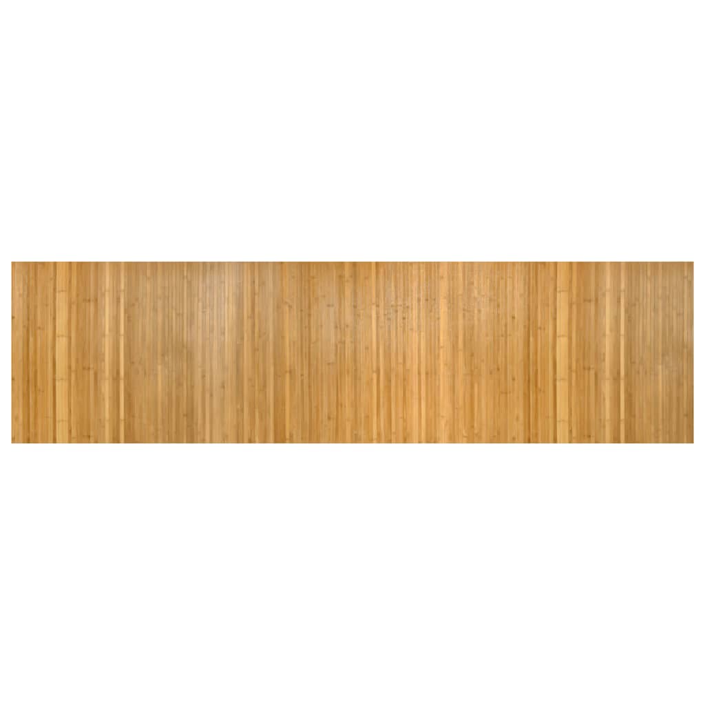 vidaXL Teppich Rechteckig Natur 80x300 cm Bambus