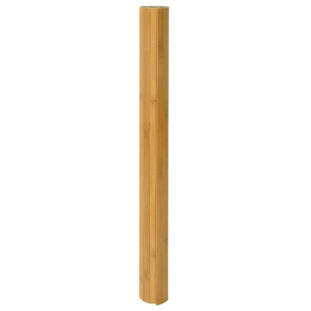 vidaXL Teppich Rechteckig Natur 80x300 cm Bambus
