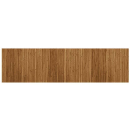 vidaXL Teppich Rechteckig Braun 80x300 cm Bambus