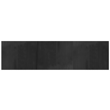vidaXL Tapis rectangulaire gris 80x300 cm bambou