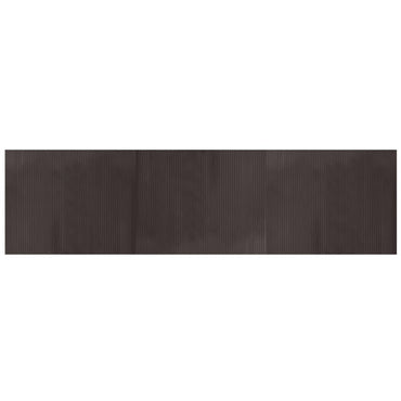 vidaXL Tapis rectangulaire Marron foncé 80x300 cm Bambou